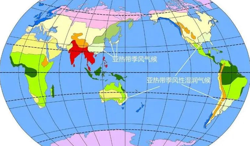 亚热带季风气候特点(气候特征及分布详解)